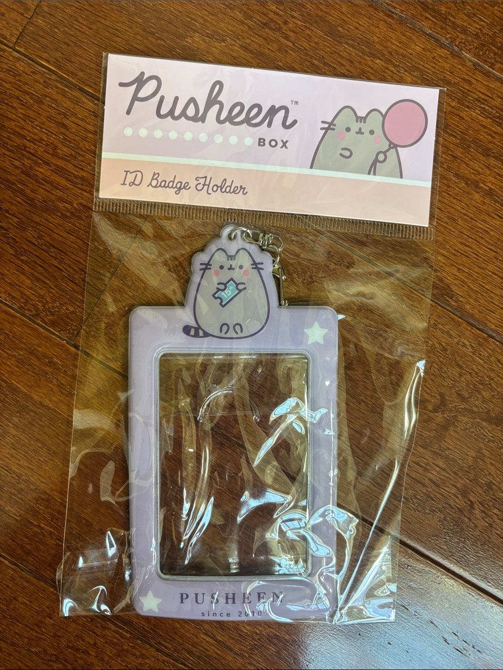 Pusheen Lavender Star ID Badge Holder